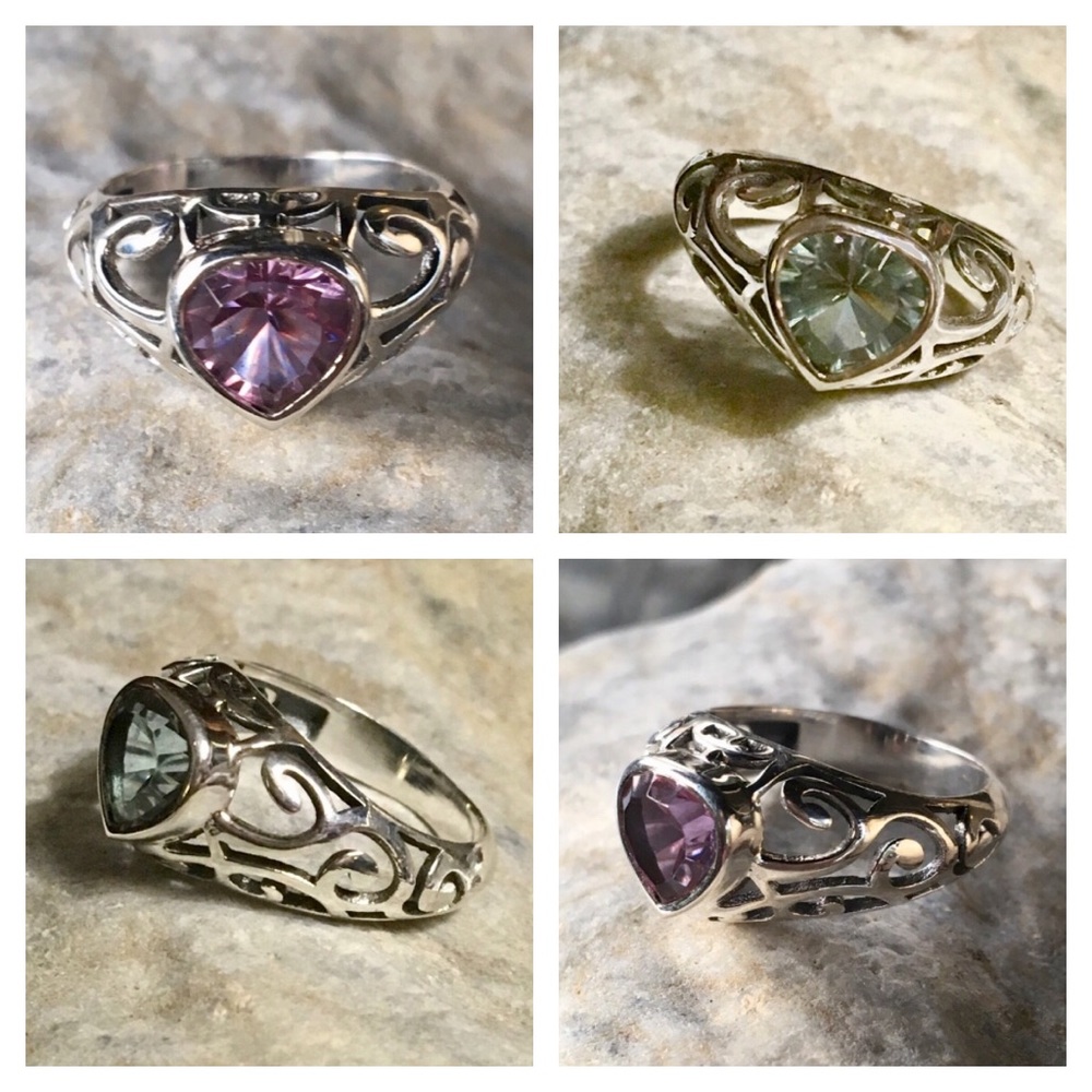 LAST ONE! Color change Alexandrite sterling ring - Picture 1 of 6